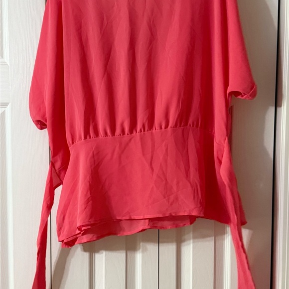 Sweet Pea Pink Boxy Tie Front Tunic - Picture 1 of 6